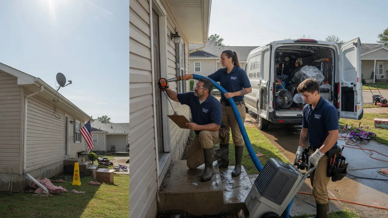 Ceiling Water Damage Restoration in Heflin, LA near me